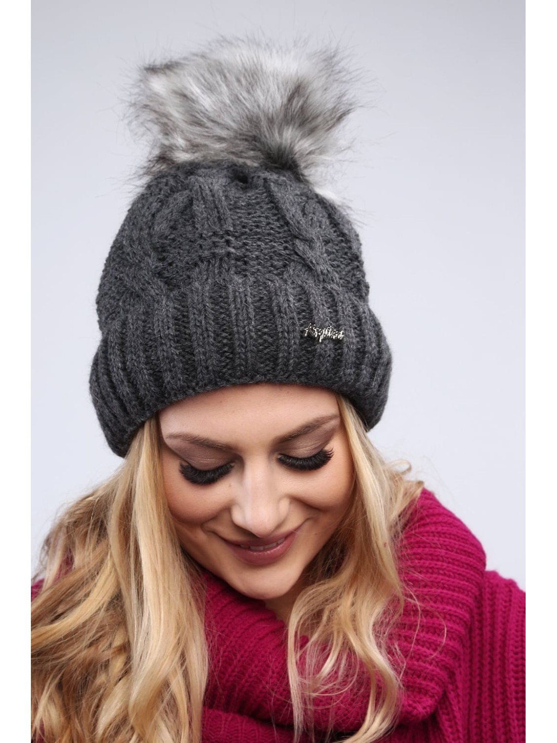 Graphite winter hat C12 - Online store - Boutique